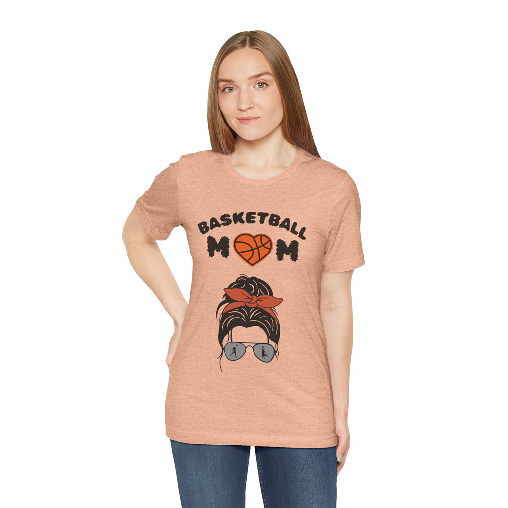 Adult Mom Basketball Graphic T-Shirt