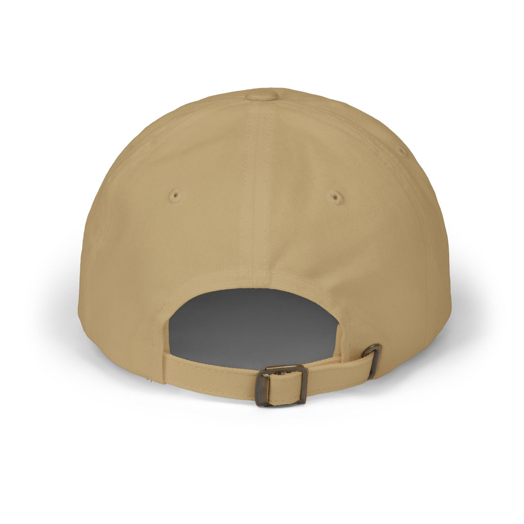 Khaki classic dad cap hat Back view