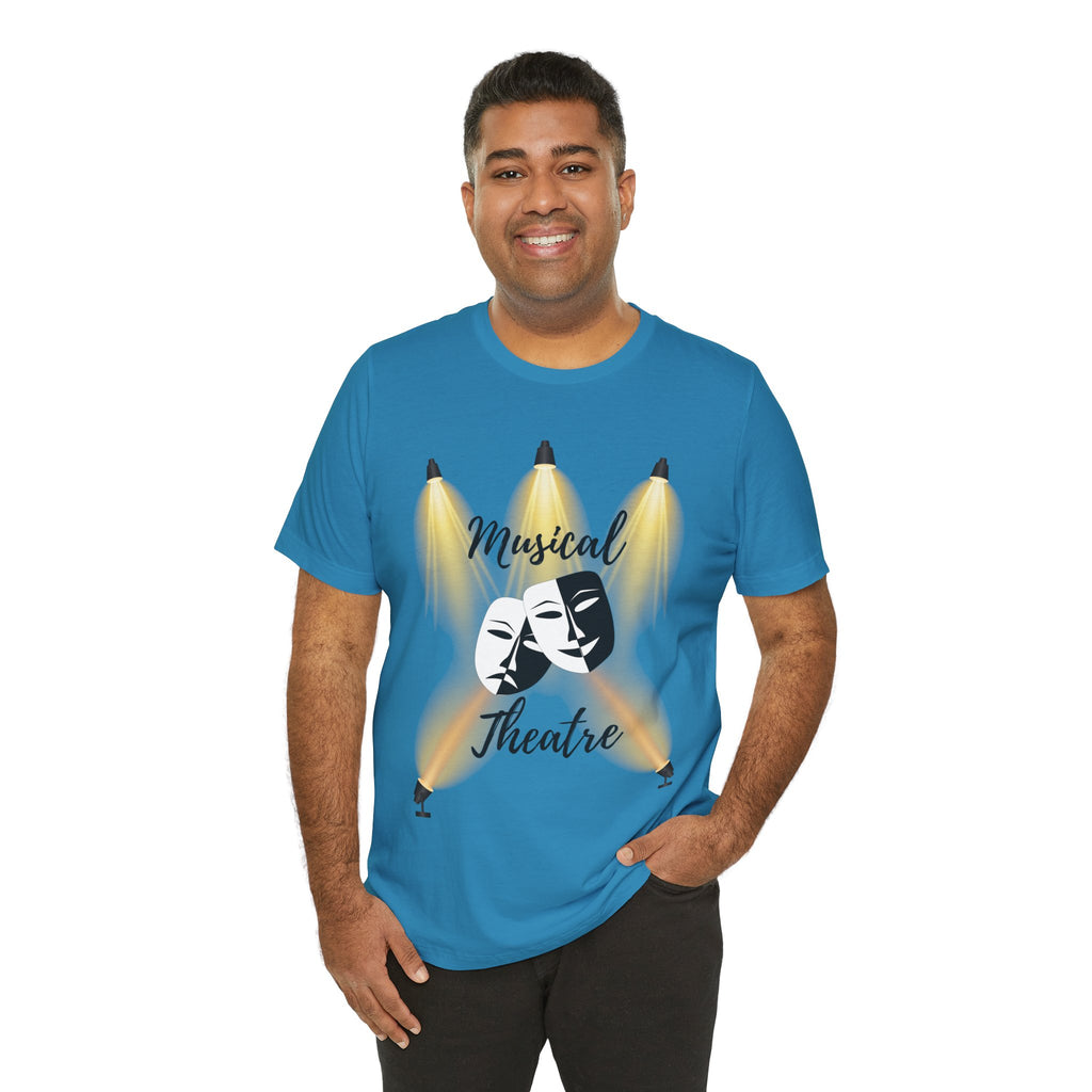 Adult Musical Theater Spotlight Graphic T-Shirt