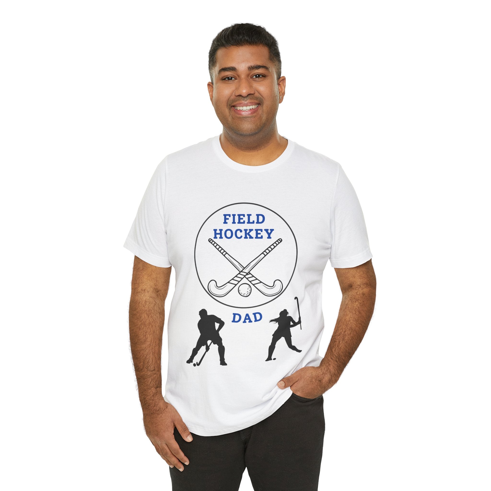 Adult Dad Field Hockey Graphic T-Shirt