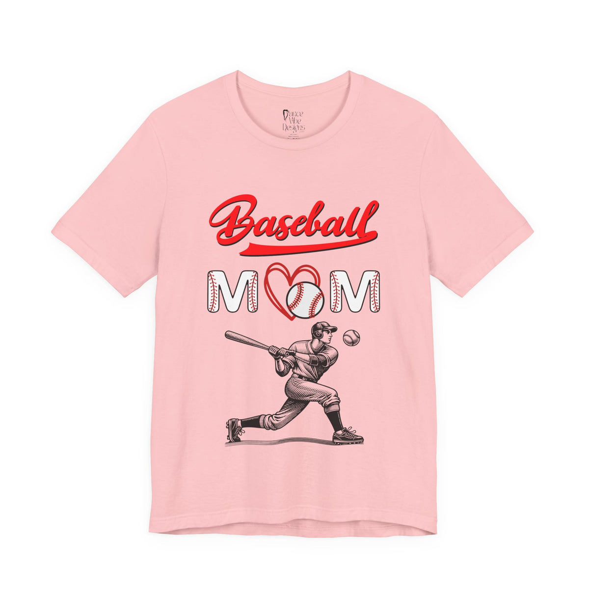 Adult Mom Baseball Graphic T-Shirt