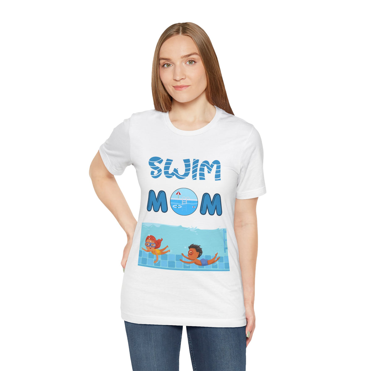 Adult Mom Swim Graphic T-Shirt