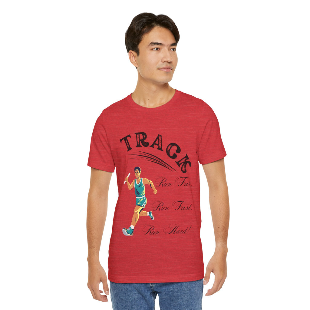 Adult Track Male Graphic T-Shirt