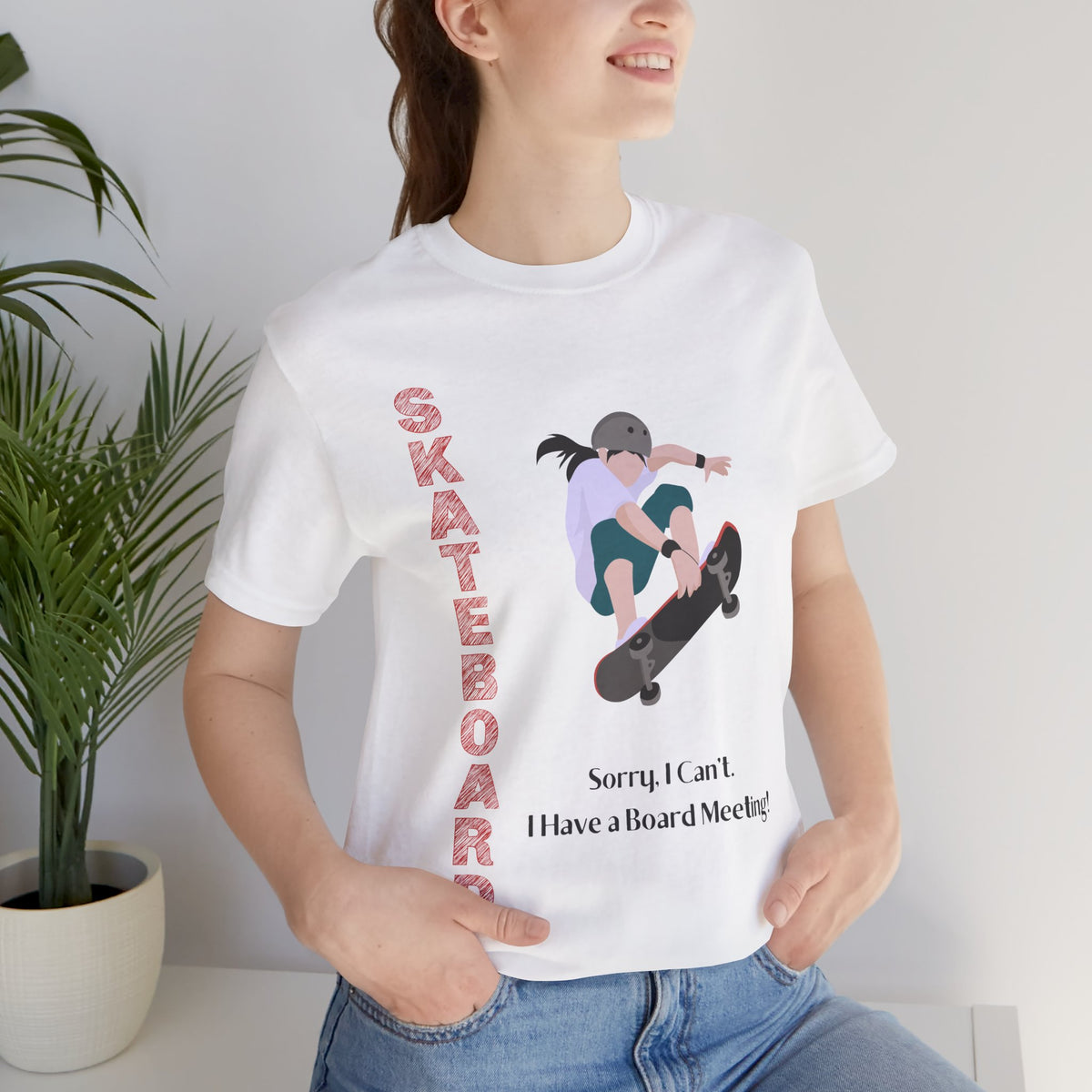 Adult Skateboard Female Graphic T-Shirt