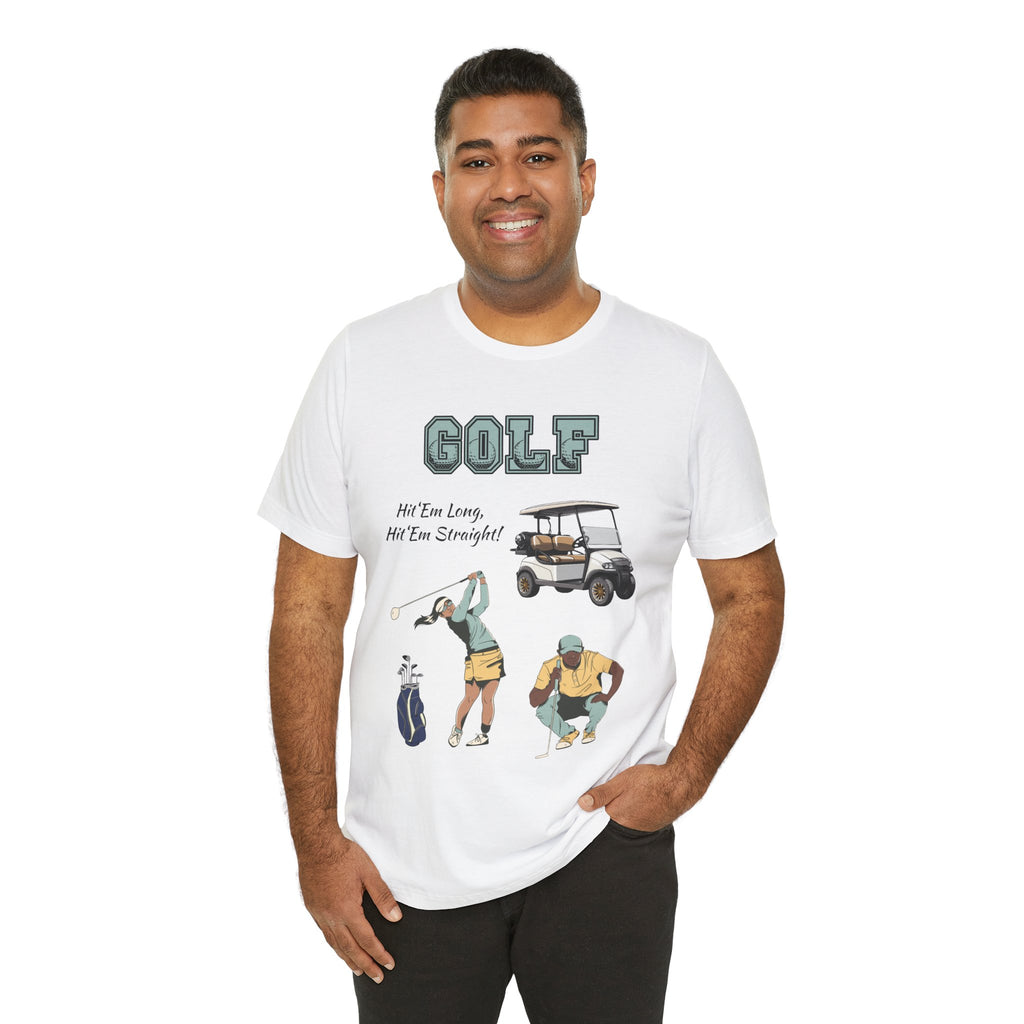 Adult Golf Hit 'Em Long Graphic T-Shirt