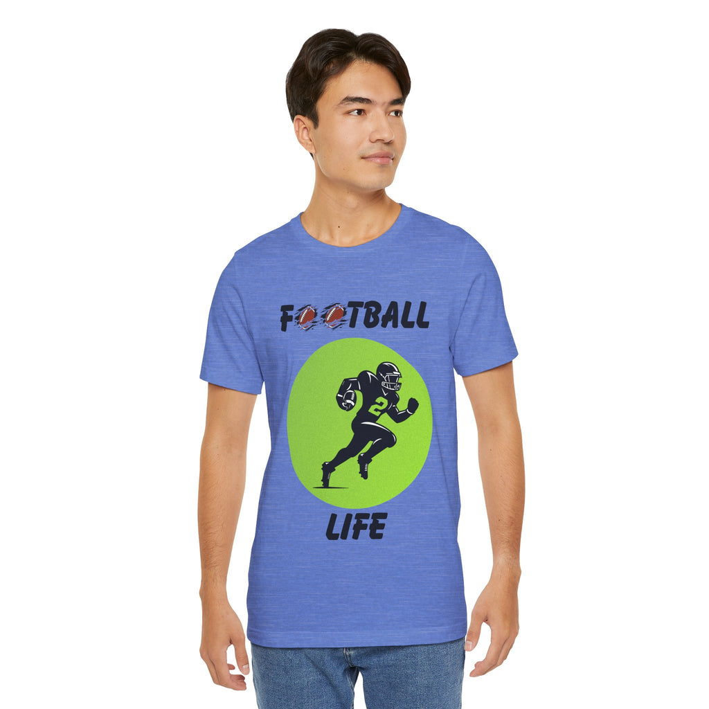 Adult Football Life Graphic T-Shirt