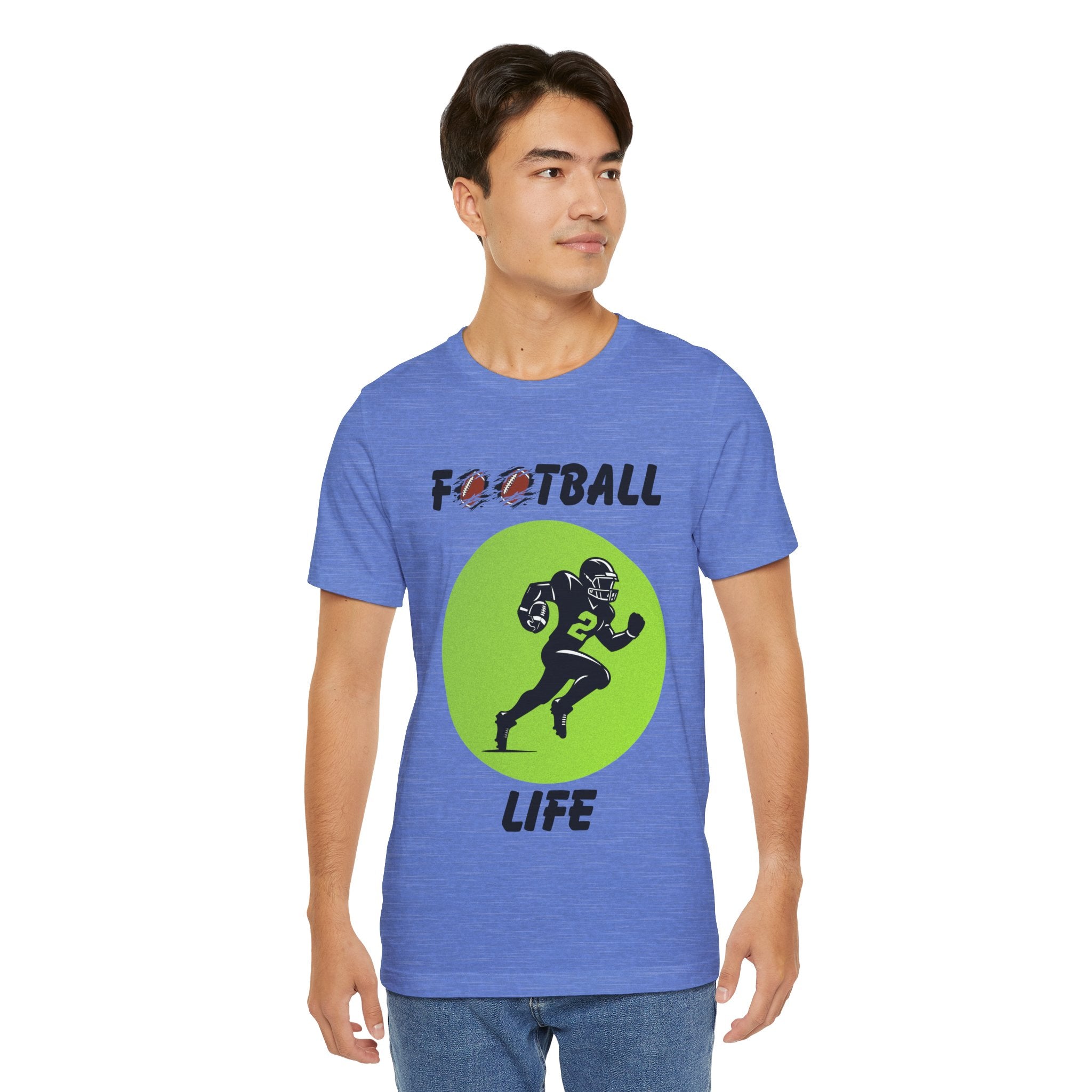 Adult Football Life Graphic T-Shirt