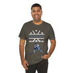 Adult Dad Hockey Son Graphic T-Shirt - Unisex Bella + Canvas 3001 Crew Neck Tee