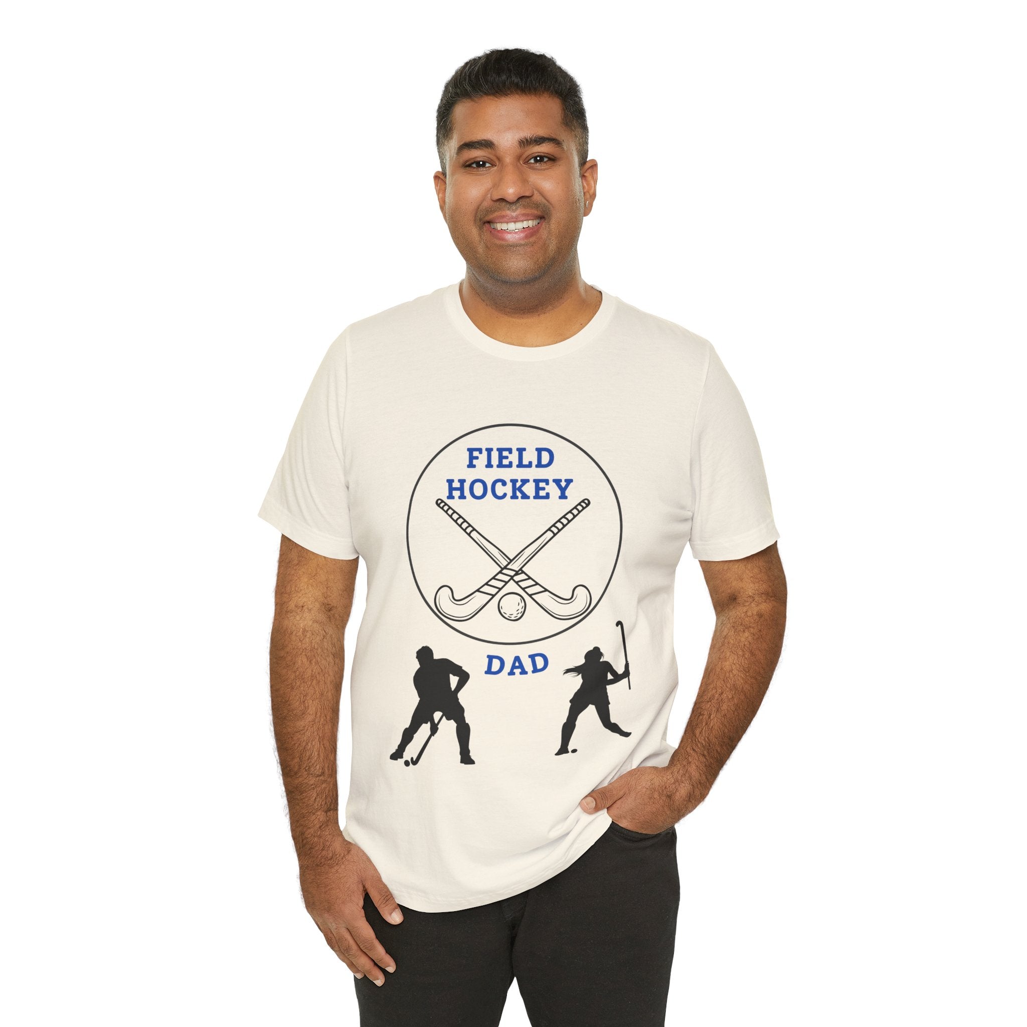 Adult Dad Field Hockey Graphic T-Shirt