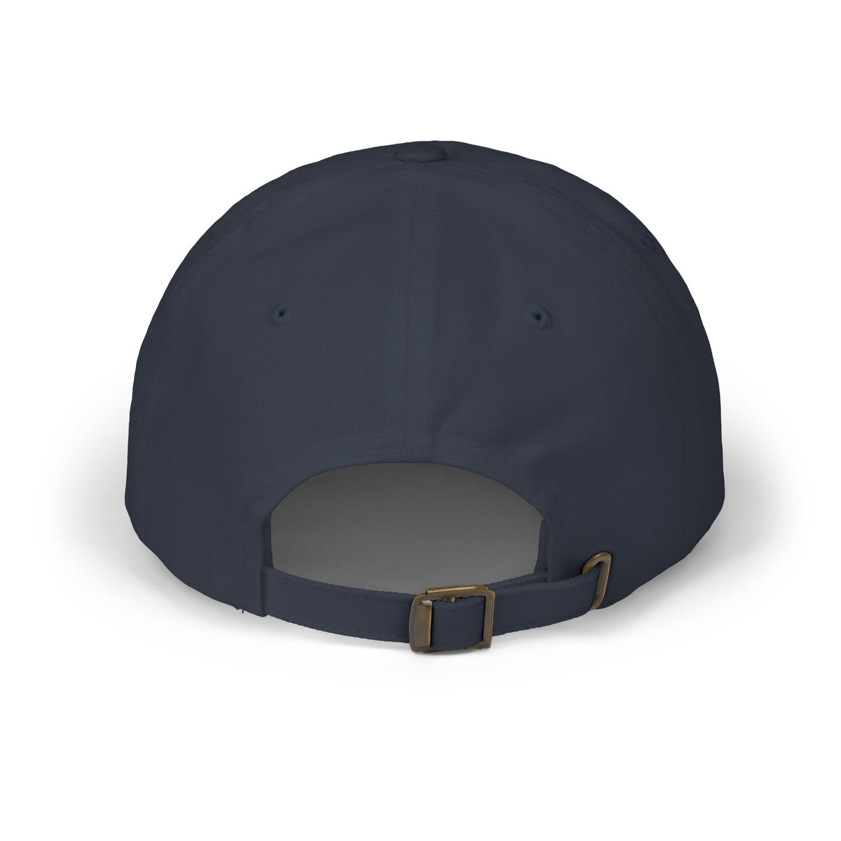 Navy classic dad cap hat Back view