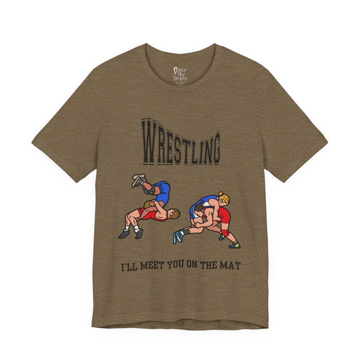 Adult Wrestling I'll Meet You On The Mat Graphic T-Shirt