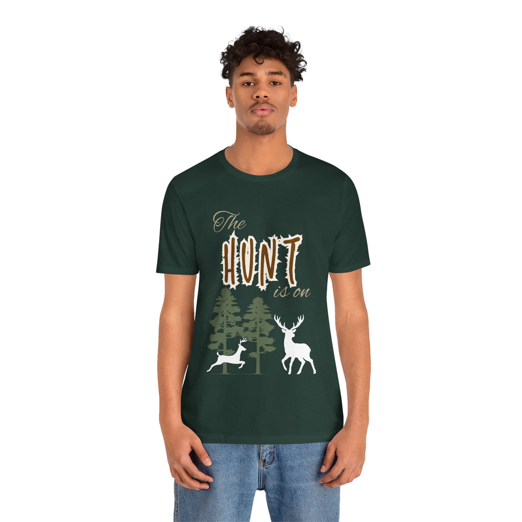 Adult Hunting The Hunt Is On Graphic T-Shirt