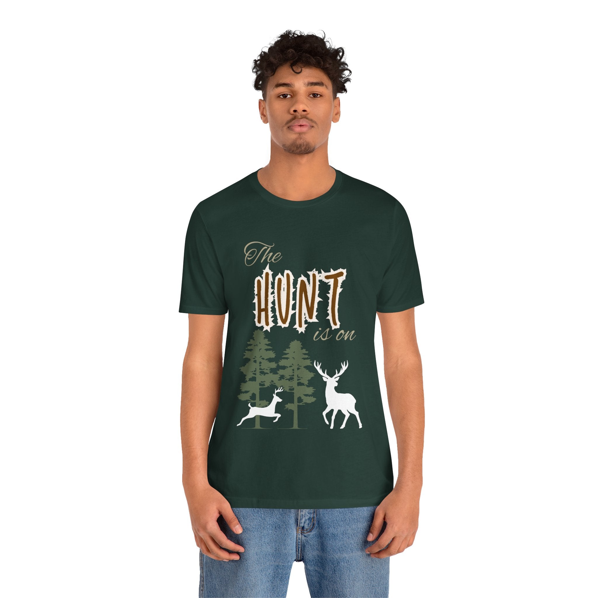 Adult Hunting The Hunt Is On Graphic T-Shirt
