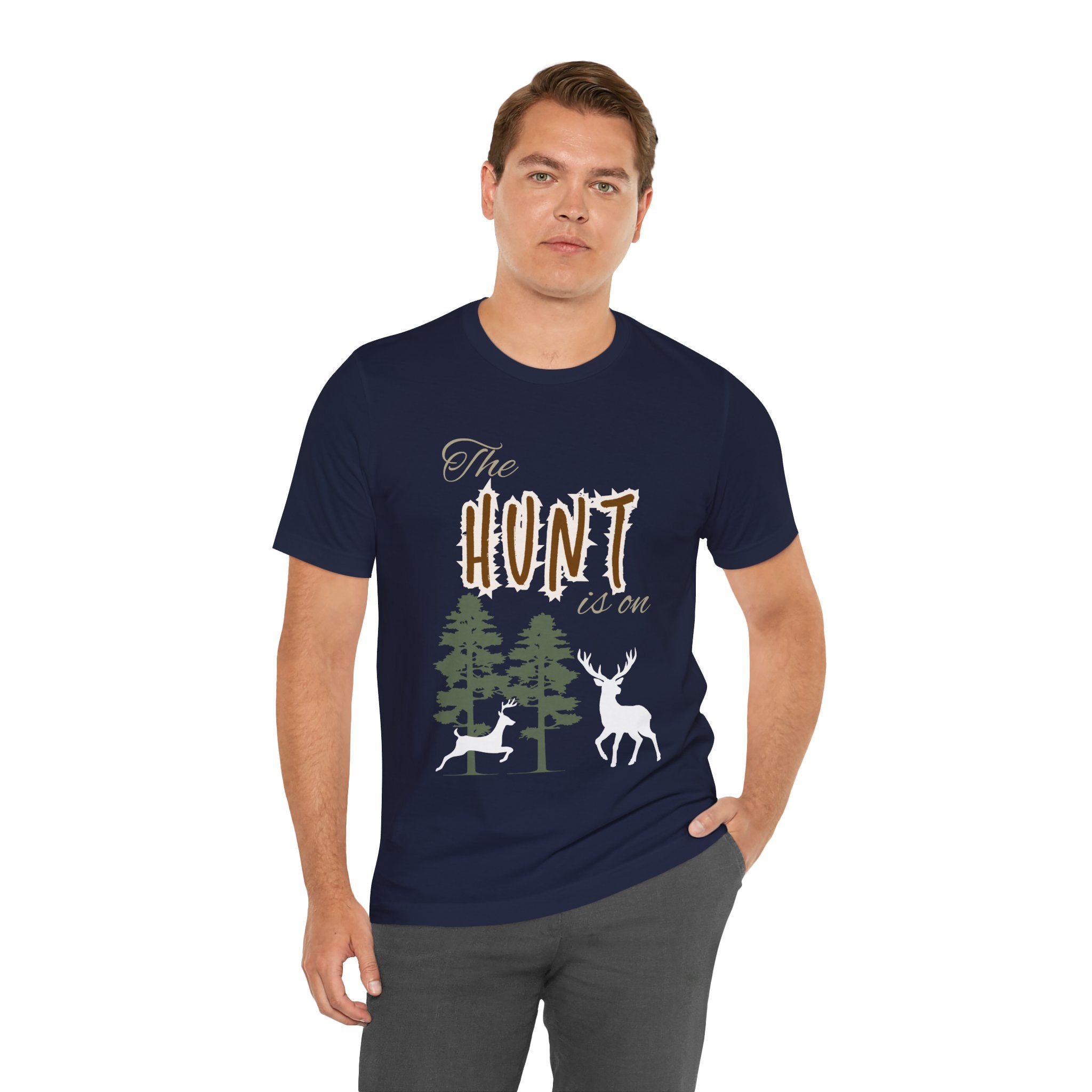 Adult Hunting The Hunt Is On Graphic T-Shirt