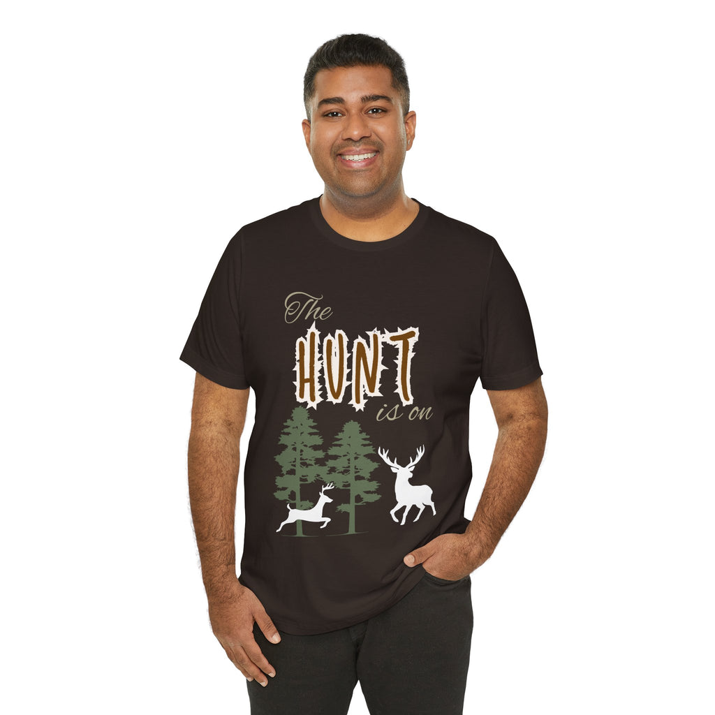 Adult Hunting The Hunt Is On Graphic T-Shirt