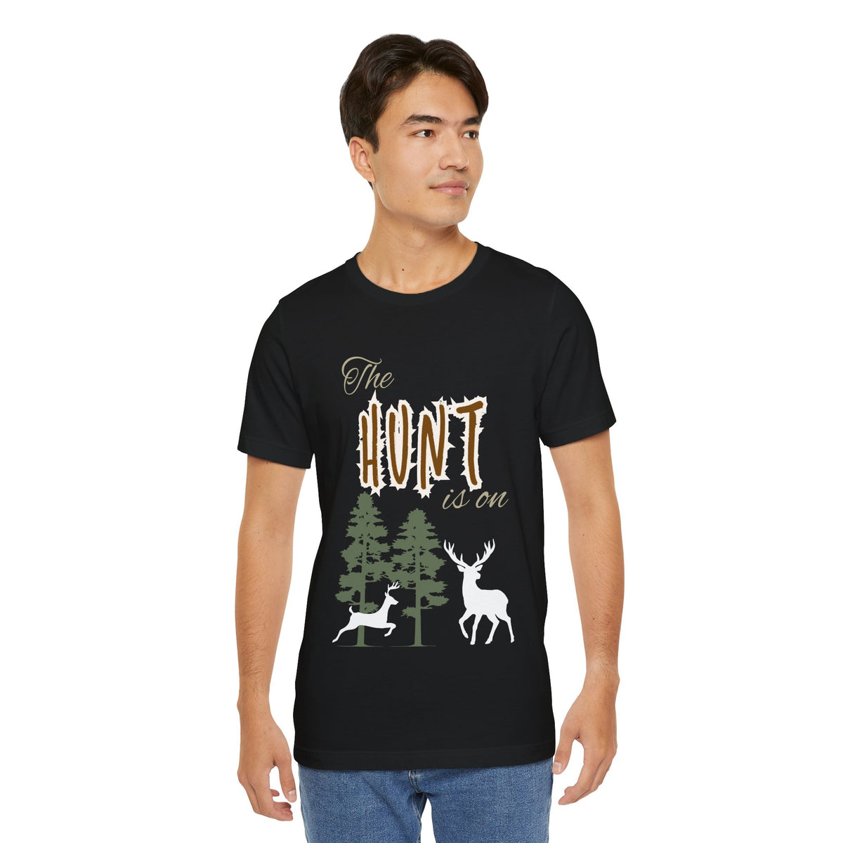 Adult Hunting The Hunt Is On Graphic T-Shirt